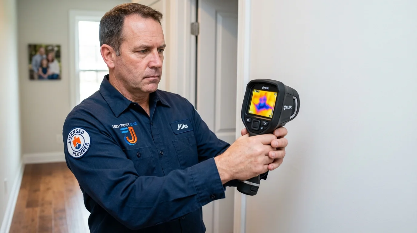 Thermal imaging leak detection by Johns Plumbing LLC in East Berlin